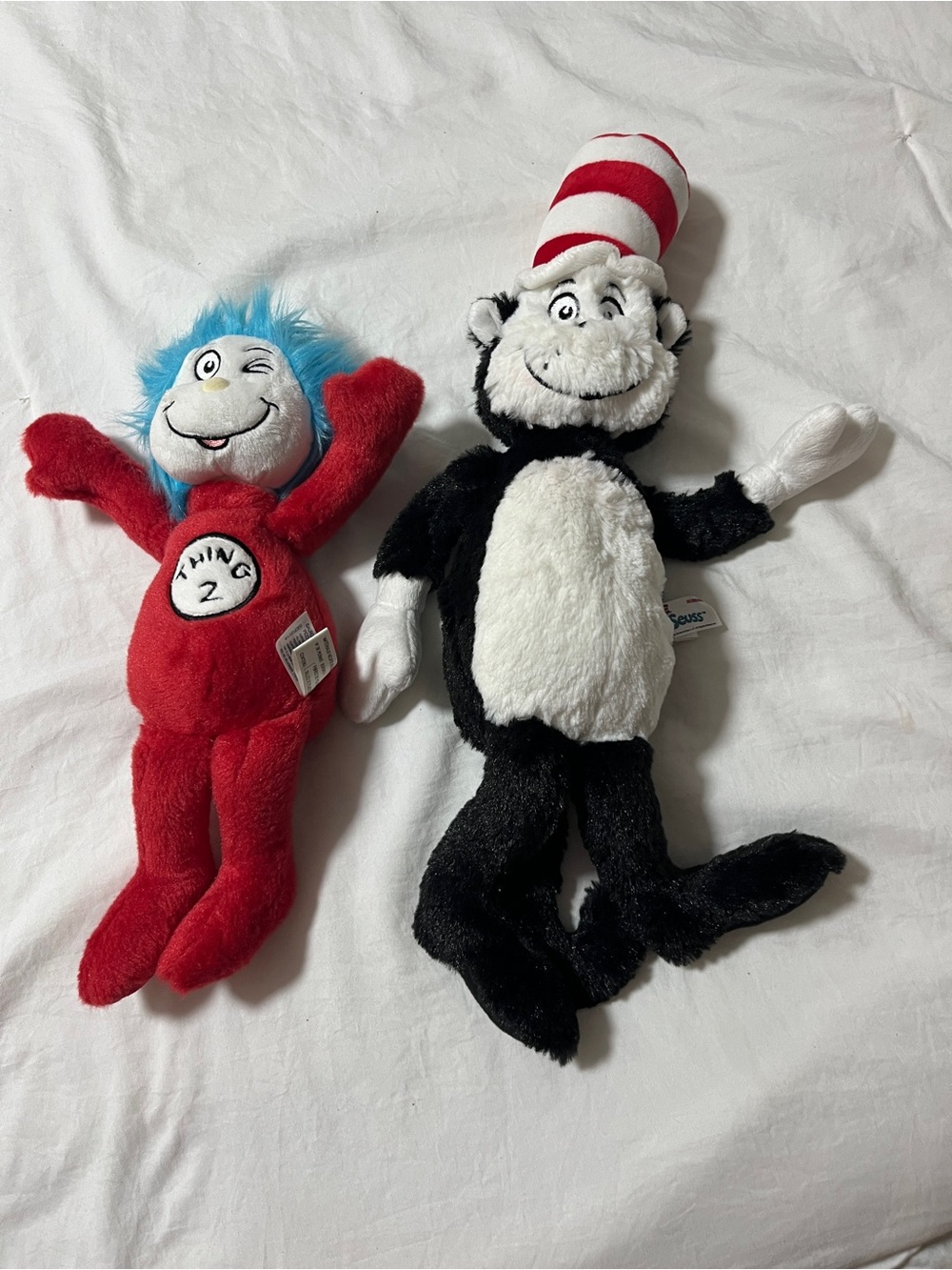 Dr. Seuss Thing 2 Plush with Cat in the Hat Red, Black, White & Blue